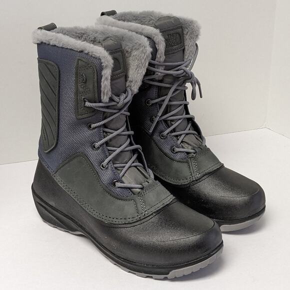The North Face Shoes - The North Face Shellista IV Mid Waterproof Snow Boots, Zinc Grey, Women's 10